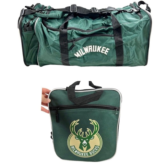 Northwest Bags Milwaukee Bucks Nba Basketball Nylon Gym Duffel Bag